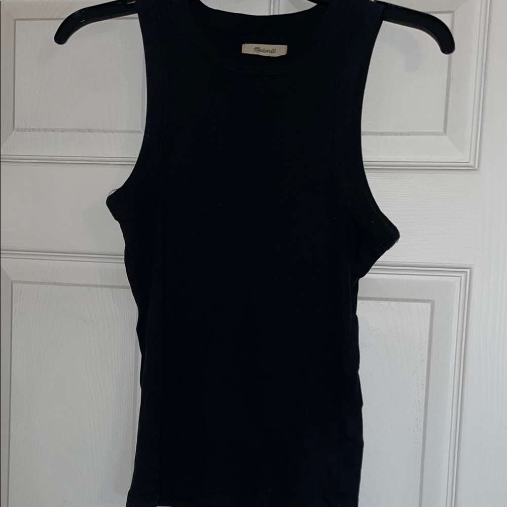 Madewell Sleek Black Tank Top